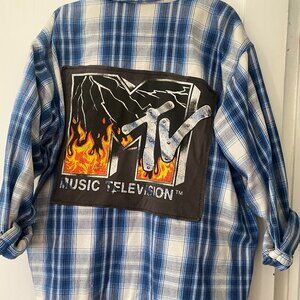 Oversized MTV Patch Flannel